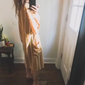 Rae Mode - Yellow Striped Kimono Jacket